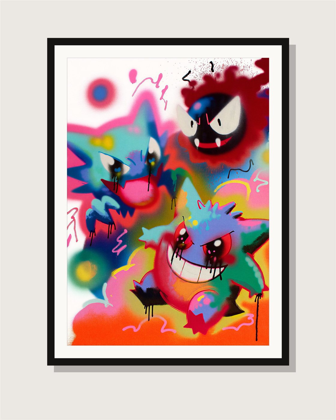 Haunter y Gengar — Descoloridos