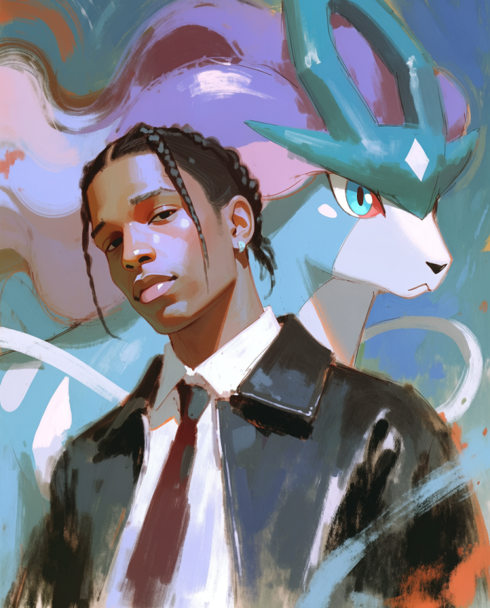 ASAP Rocky and Suicune artwork