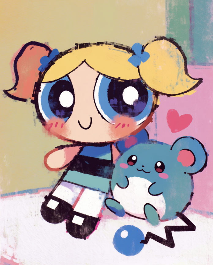 Bubbles and Marill artwork