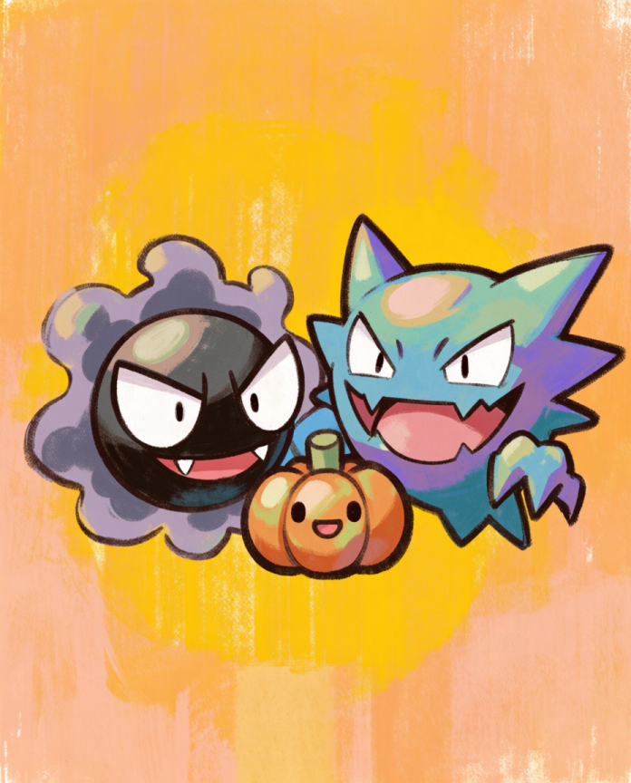 Gastly & Haunter — Trick or Treat artwork