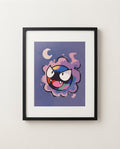 Gastly — Moonrise framed print