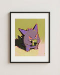 Gengar Say Cheese framed art print