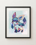 Glaceon — Diamond Dust framed print