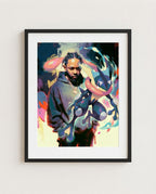 Kendrick and Greninja framed art print