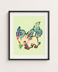Leafeon — Herb Garden framed print