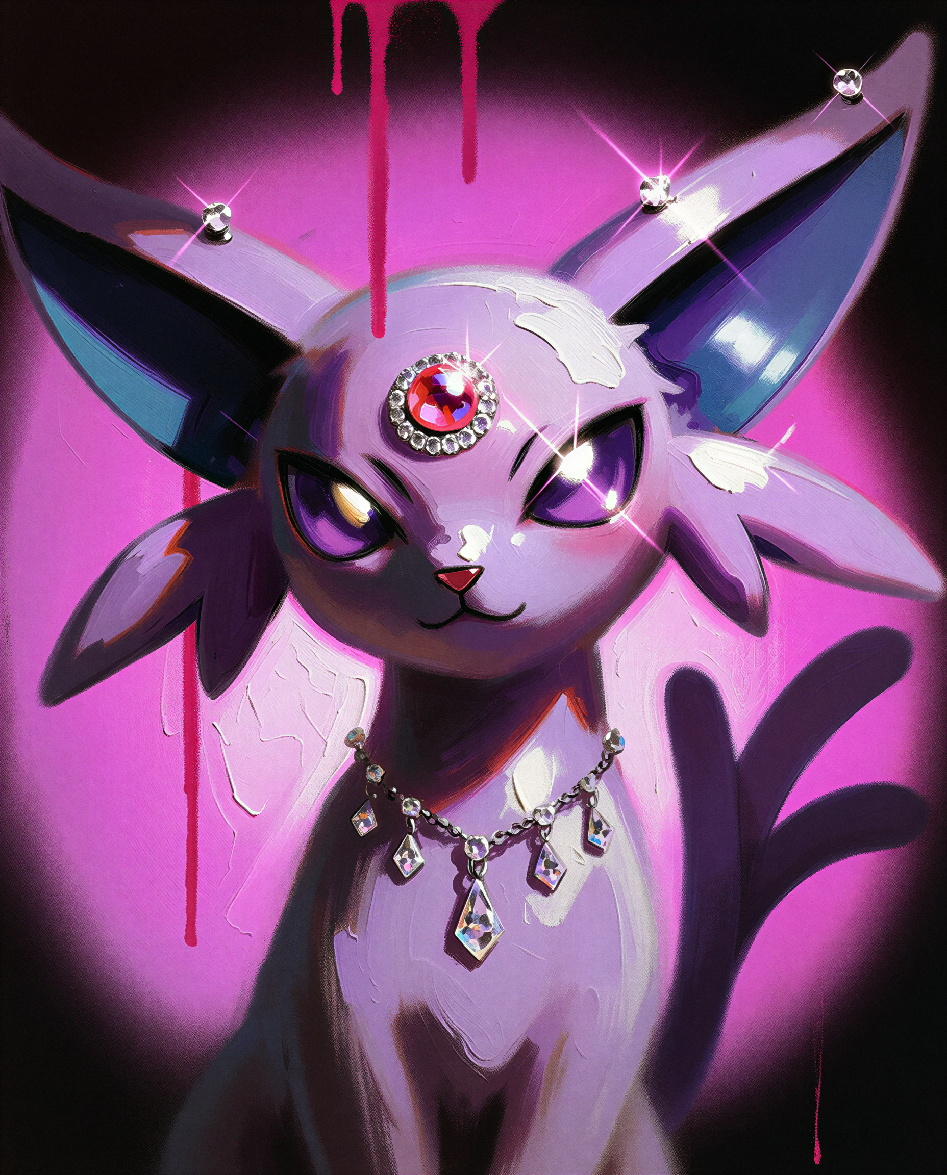 Espeon on ice