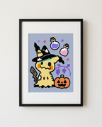 Mimikyu — Potion Class framed Halloween art print by Dammit.png