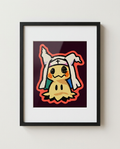 Mimikyu — Sister Shadow framed horror × Pokémon crossover art print by Dammit.png