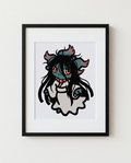 Misdreavus — Seven Days framed horror × Pokémon crossover art print by Dammit.png