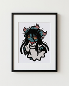 Misdreavus — Seven Days framed horror × Pokémon crossover art print by Dammit.png