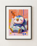 Pichu Out Cold framed art print