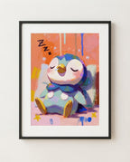 Pichu Out Cold framed art print