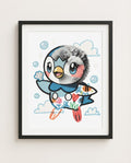 Piplup — Shell Collector framed print