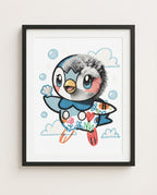 Piplup — Shell Collector framed print