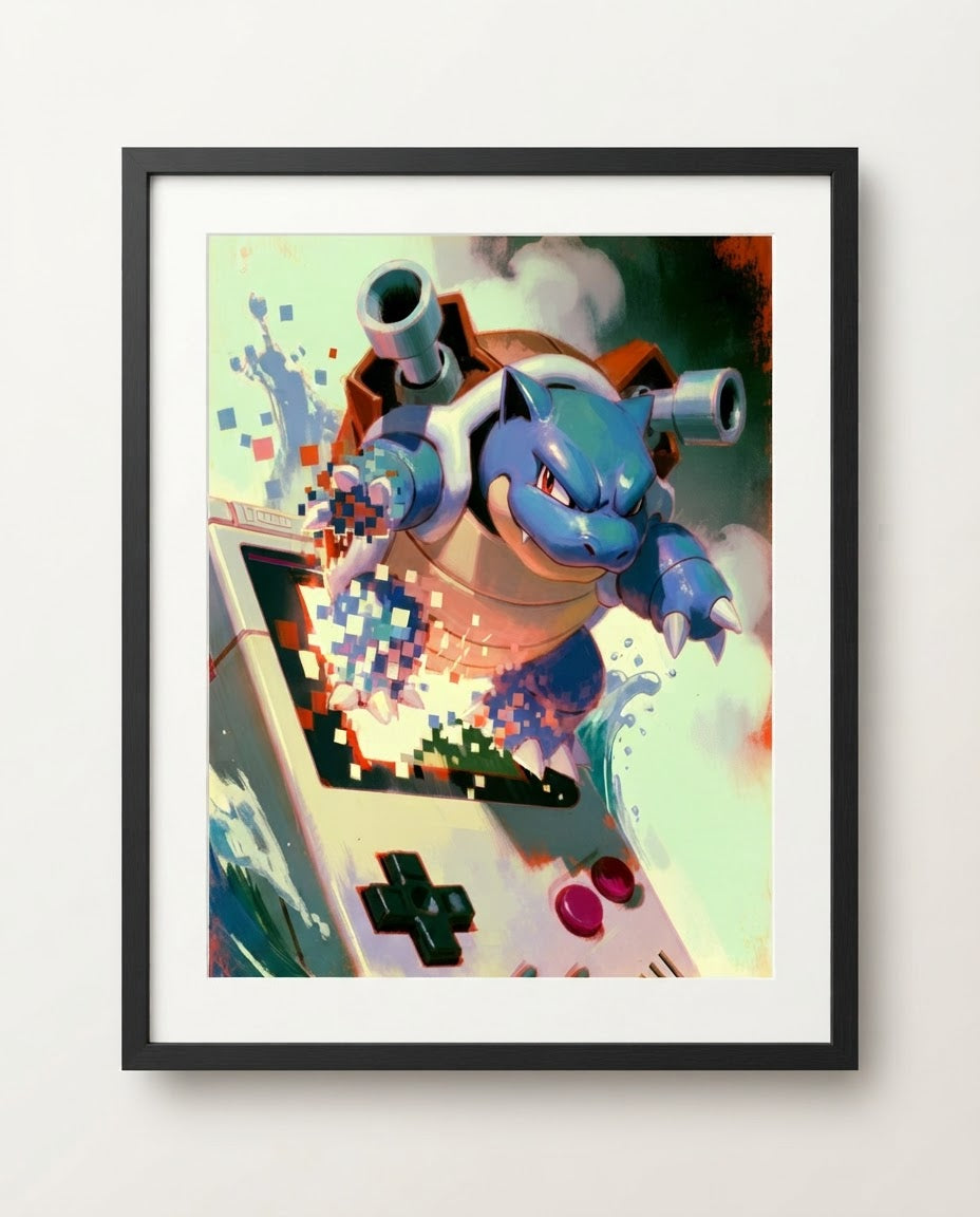 Pokémon Blue framed print