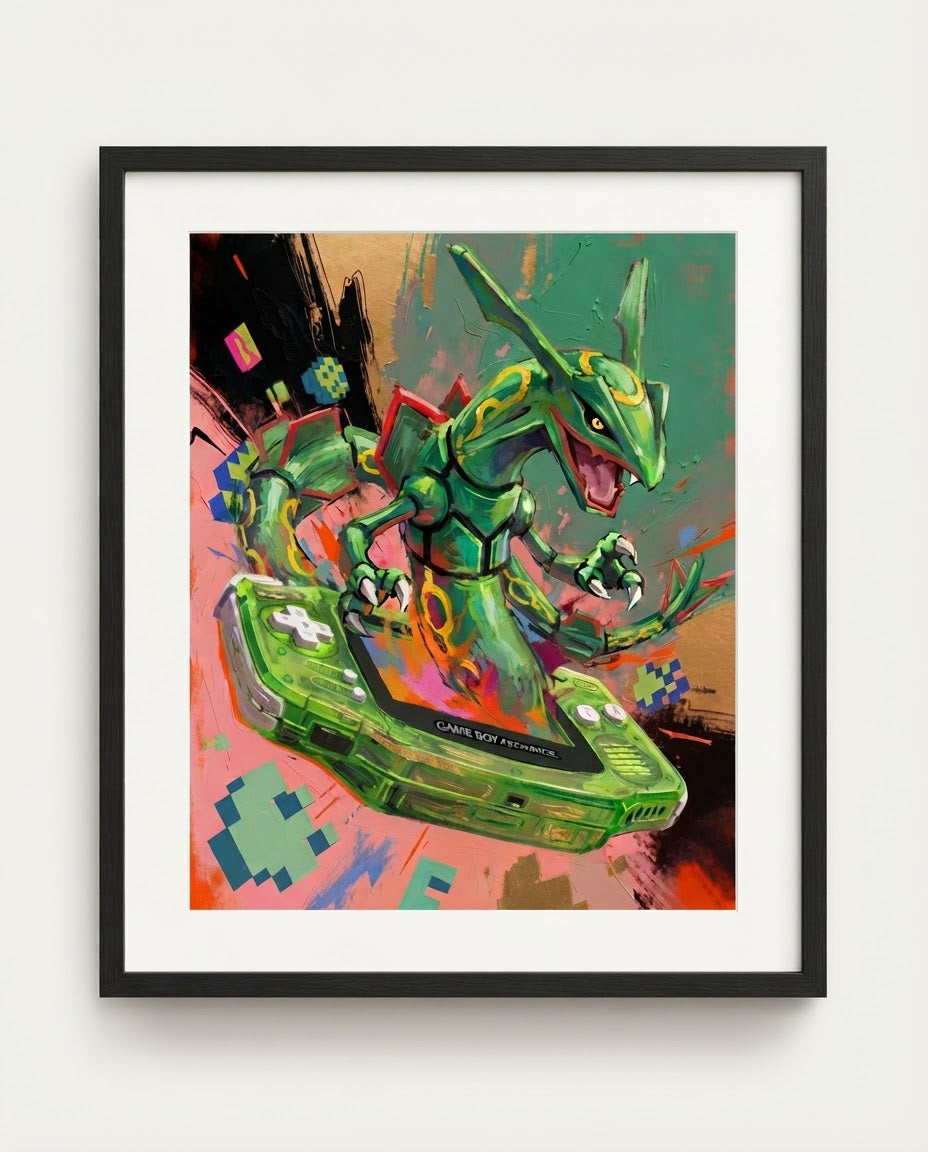 Pokémon Emerald framed print