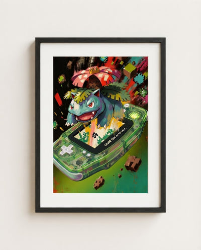 Pokémon LeafGreen framed print
