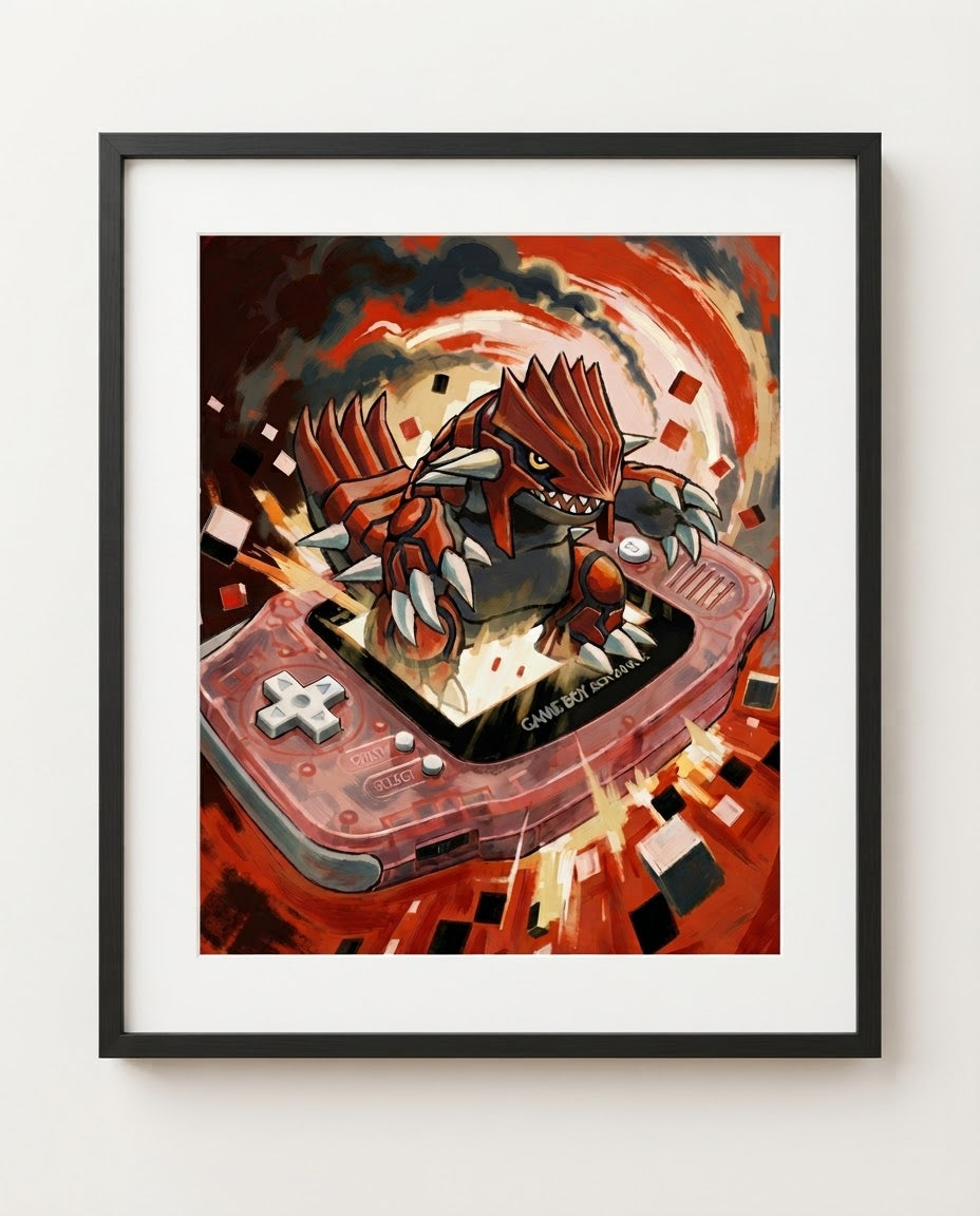 Pokémon Ruby framed print