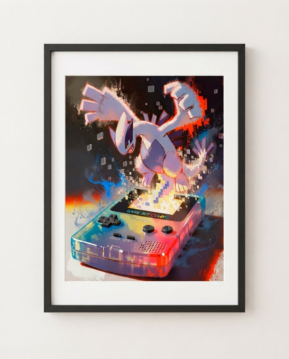 Pokémon Silver framed print