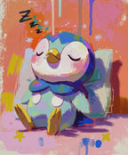 Pichu — Out Cold art print from the Sleepy series by Dammit.png, short video close-up