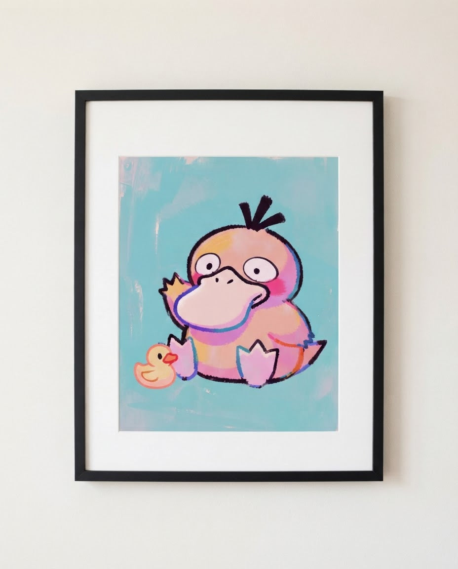 Slowpoke — Gone Fishing framed print
