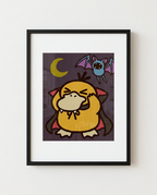 Psyduck & Zubat — Fang Ache framed Halloween art print by Dammit.png