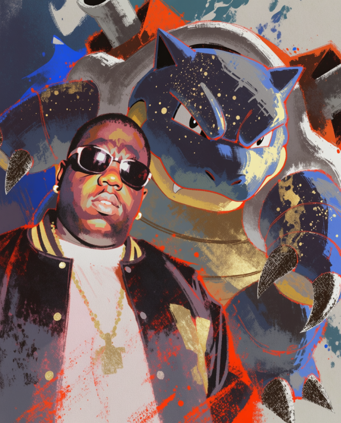 Biggie and Blastoise artwork