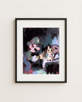 Luigi and Mimikyu framed art print