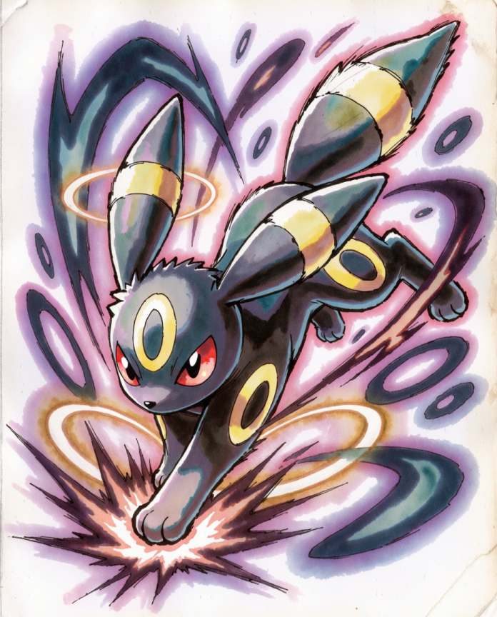 Umbreon Moonlight Pokémon art print — limited edition of 5