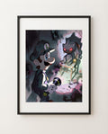 Luigi and Banette framed art print