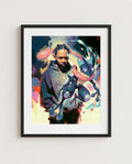 Kendrick and Greninja framed art print