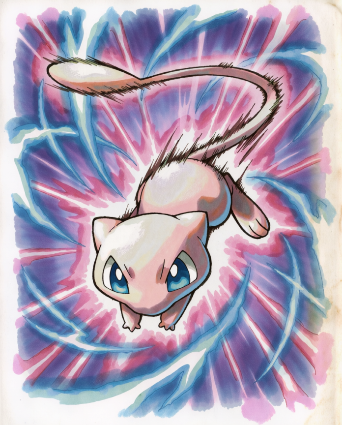 Mew Aurora Dash Pokémon art print — limited edition of 5