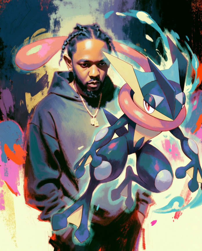Kendrick and Greninja artwork