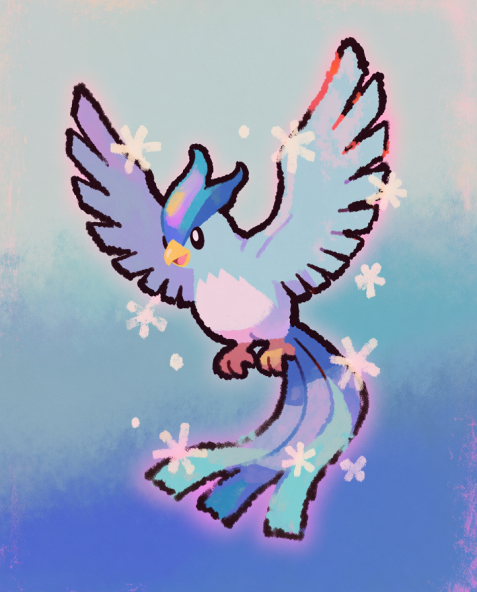 Articuno — Snowfall kawaii illustration by Dammit.png
