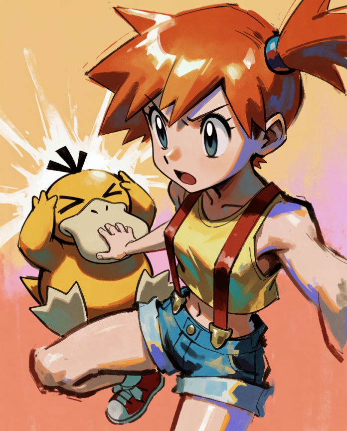 Misty & Psyduck illustration by Dammit.png
