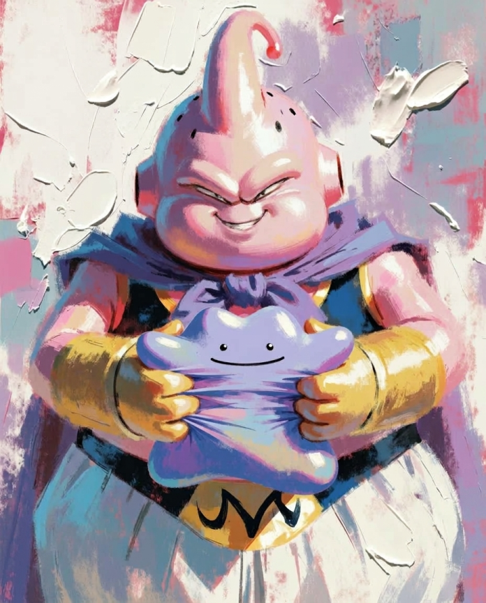 Majin Buu and Ditto artwork