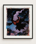 Darkrai — Dark Void impasto art print framed on a wall