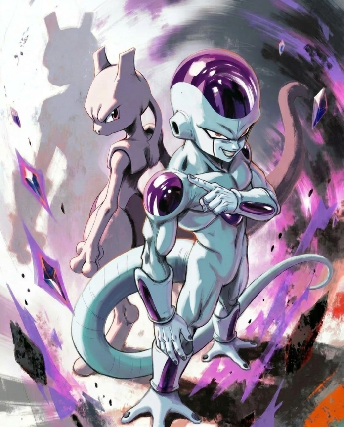 Frieza and Mewtwo artwork
