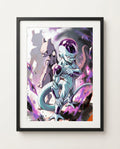 Frieza and Mewtwo framed art print