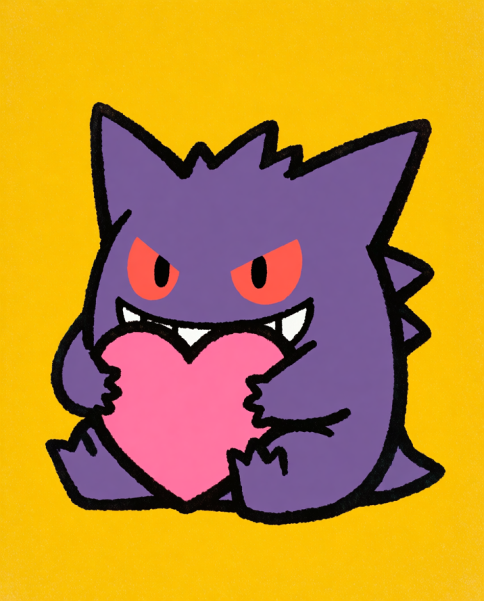 Gengar Heart Stealer Pokémon art print — limited edition of 5
