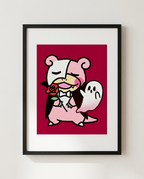 Slowpoke — Fashionably Late framed Halloween art print by Dammit.png