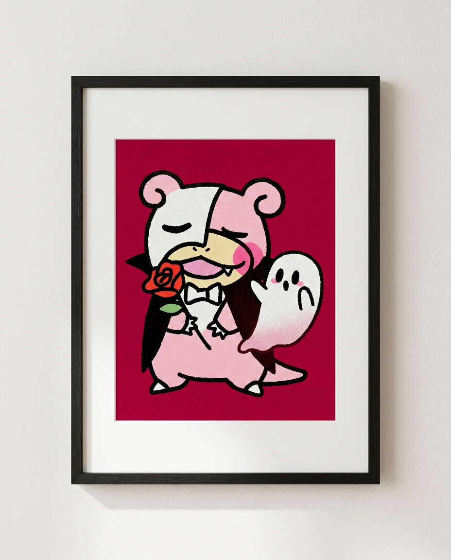 Slowpoke — Fashionably Late framed Halloween art print by Dammit.png