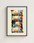 Torchic & Mudkip — Photo Booth framed Halloween art print by Dammit.png