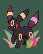 Umbreon Night Walk original artwork print
